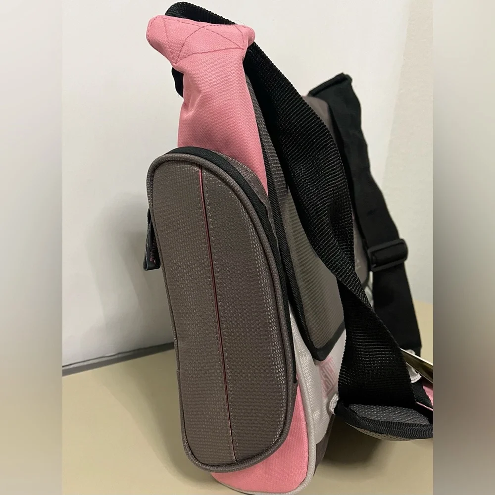 Ruckus Pink and Gray Messenger Bag